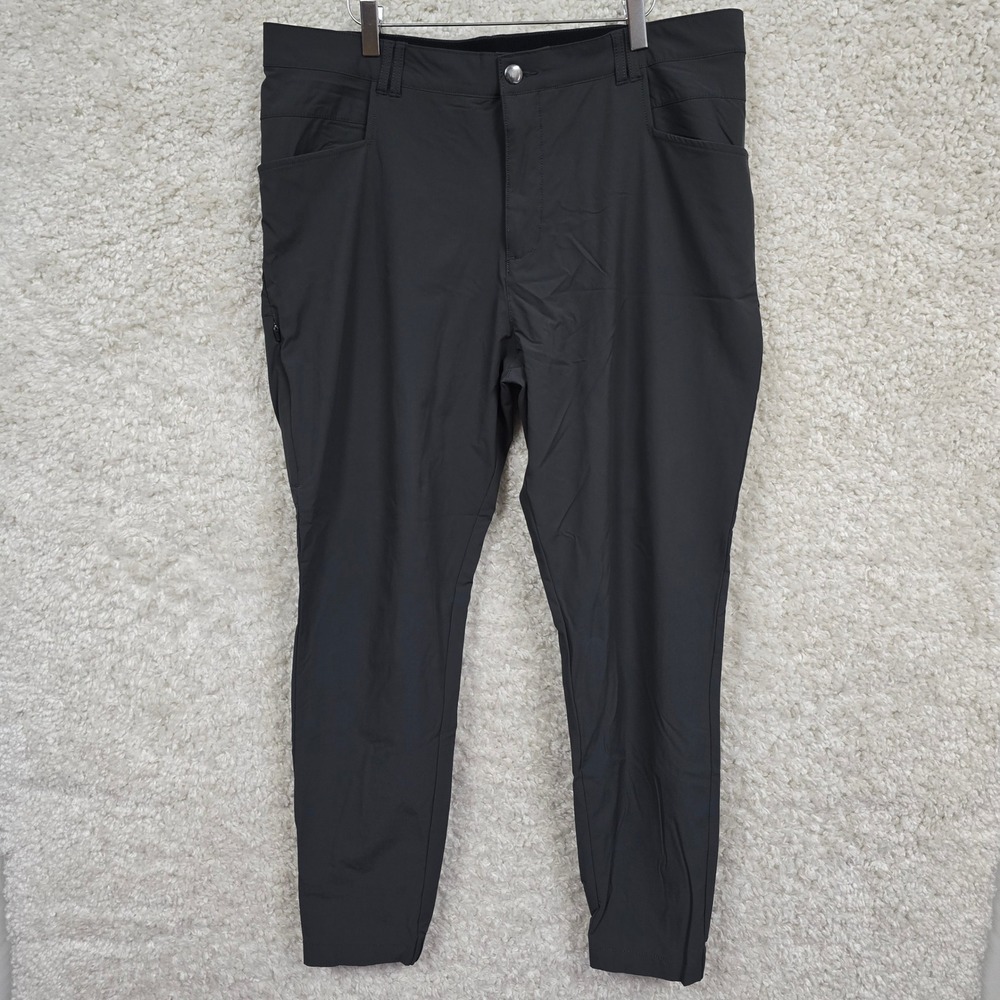 BYLT Ace Jogger Men 36 Dark Charcoal Grey Stretch Performance‎ Tech Pants